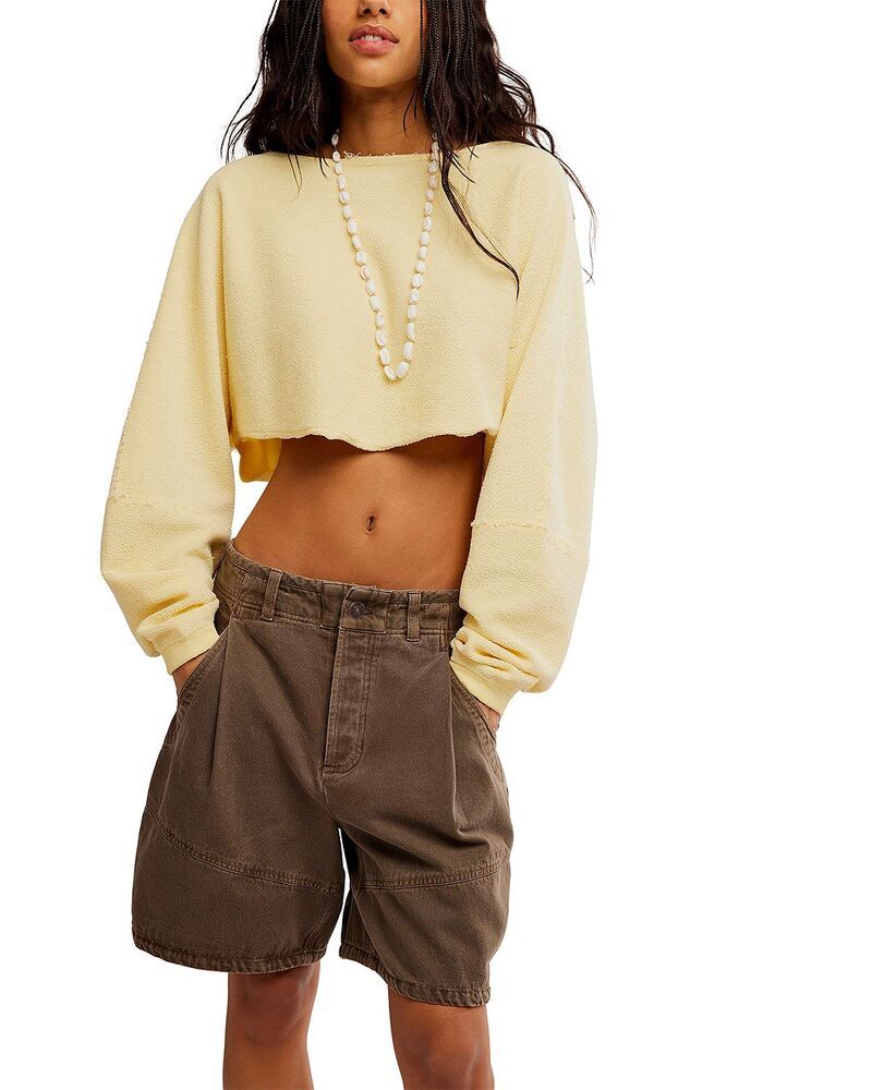 フリーピープル レディース アウター パーカー・スウェット シャツ Free People To Theast Sweatshirt Double Butter