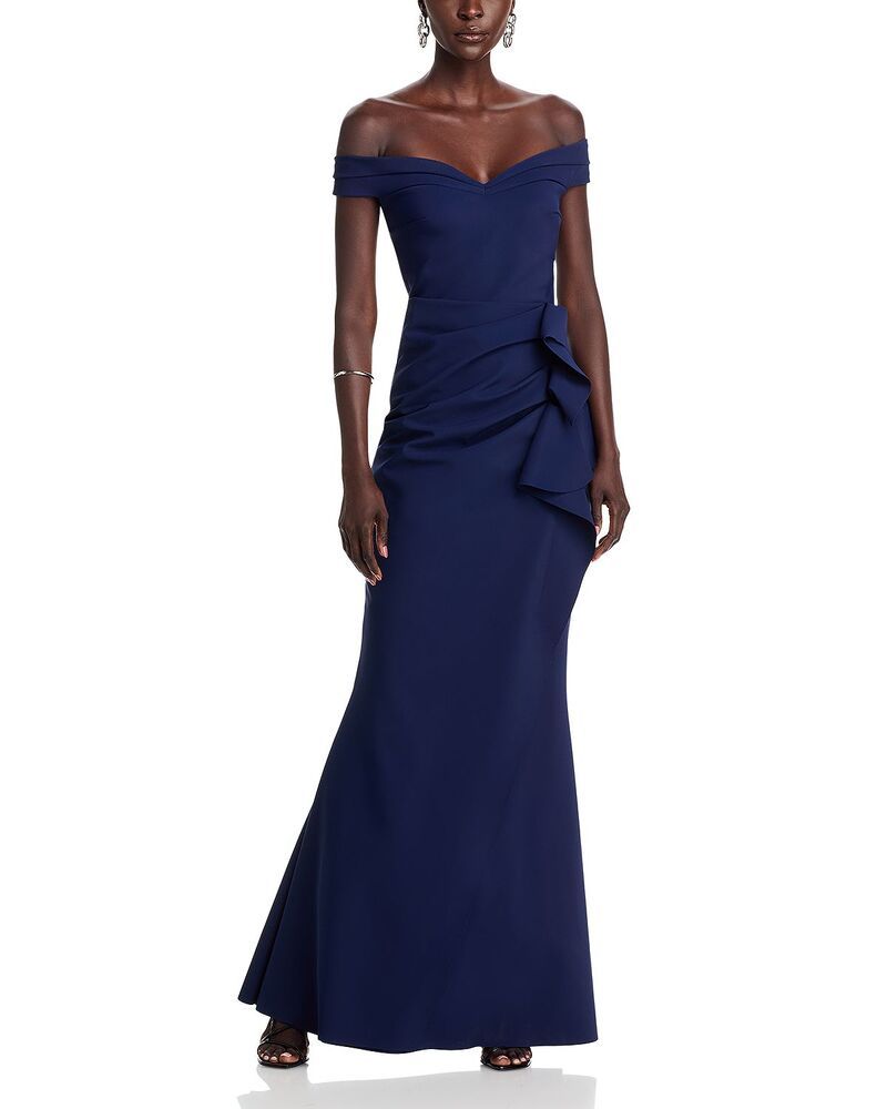チアラ ボニ プティ ローブ レディース アンダーウェア ナイトウェア Chiara Boni La Petite Robe Radoslava Off The Shoulder Bodycon Gownavy ネイビー