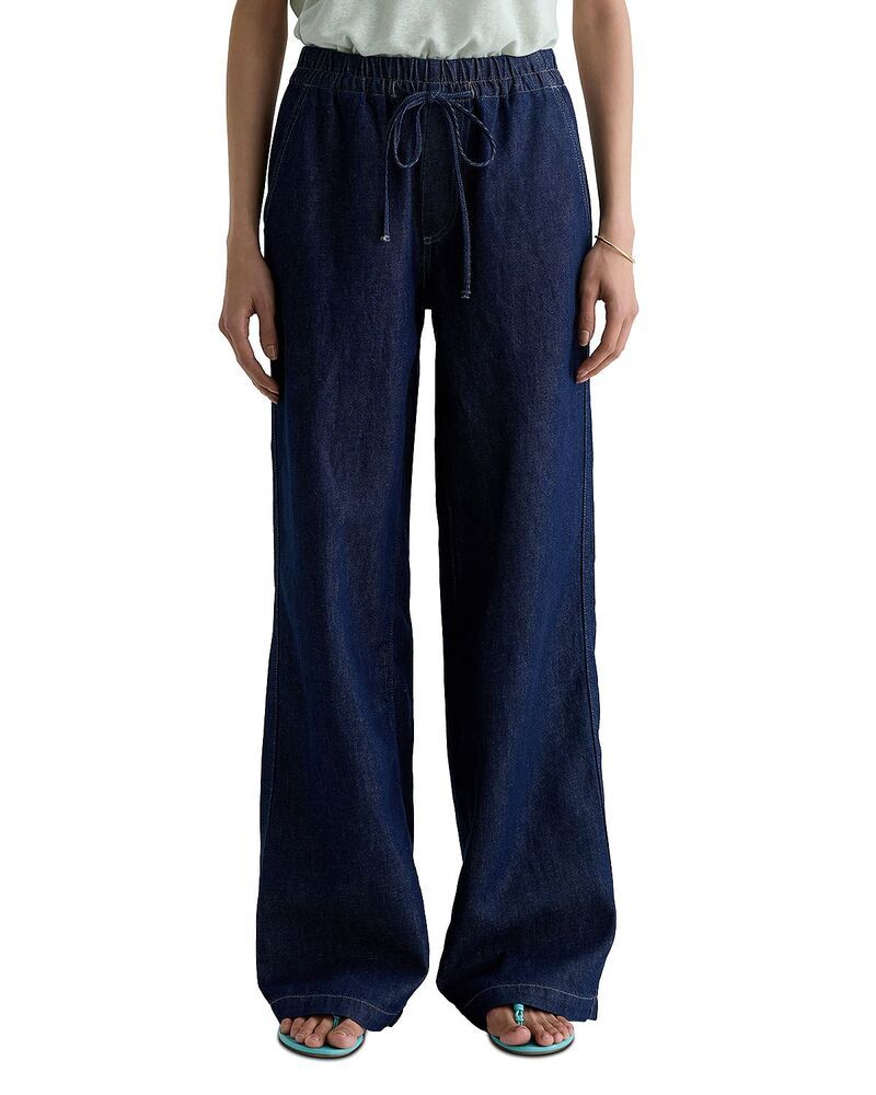 エージー レディース ボトムス デニムパンツ ワイドレッグ ローライズ ジーンズ AG Adria Cinched Low Rise Wide Leg Jeans inapa Napa