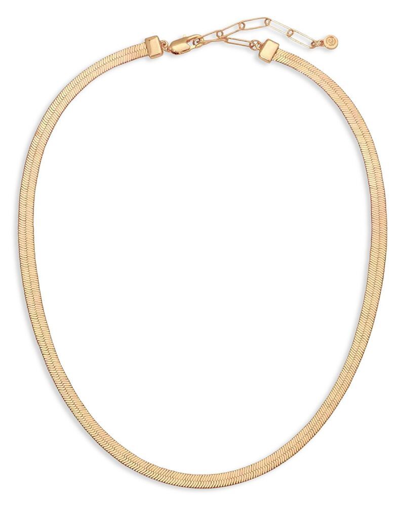 エティカ レディース アクセサリー ネックレス・チョーカー・ペンダントトップ レース Ettika Brooklyn Flat Herringbone Chainecklace 1821 Gold ゴールド
