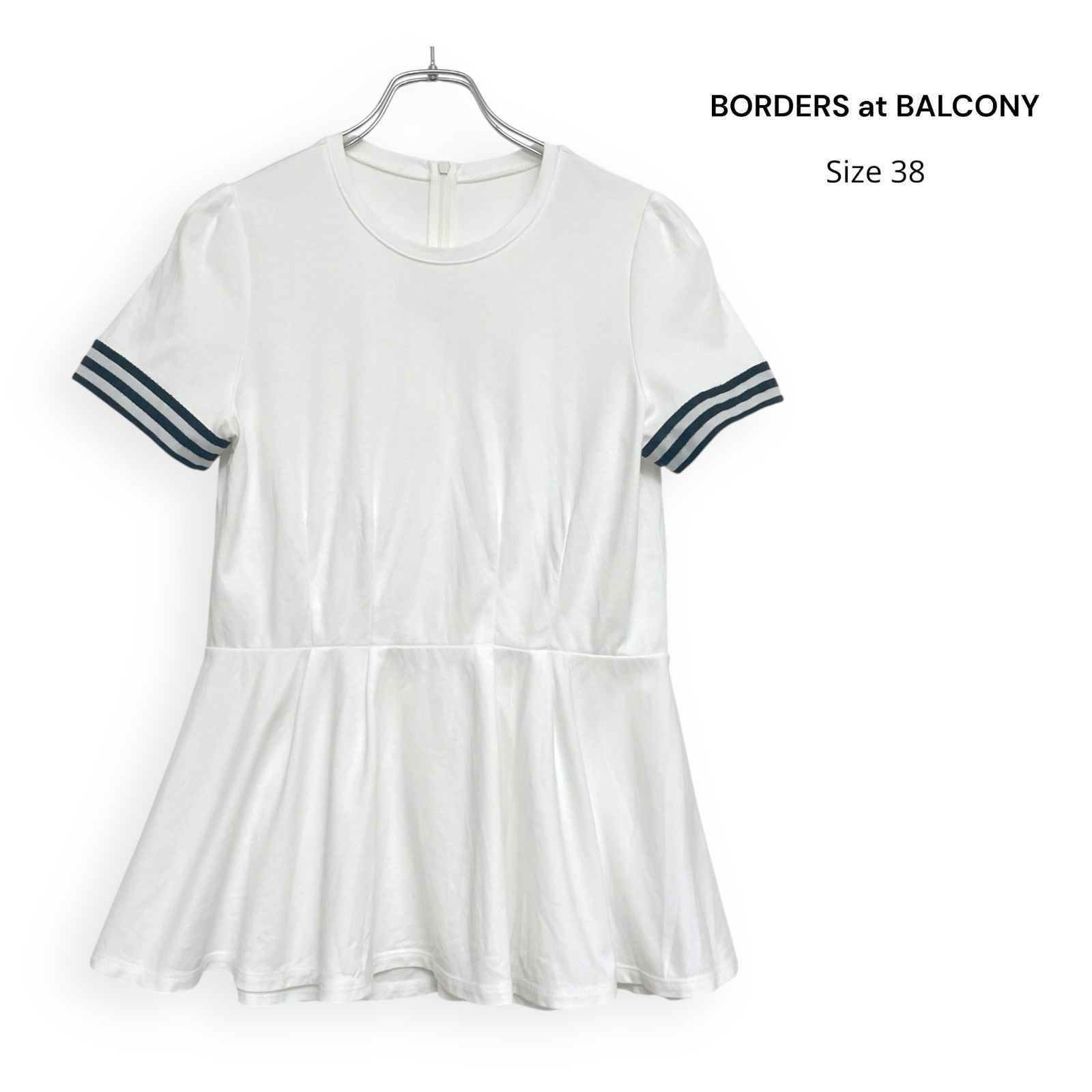 BORDERS at BALCONY PEPLUM TEE ボーダーズアットバルコニー ペプラム