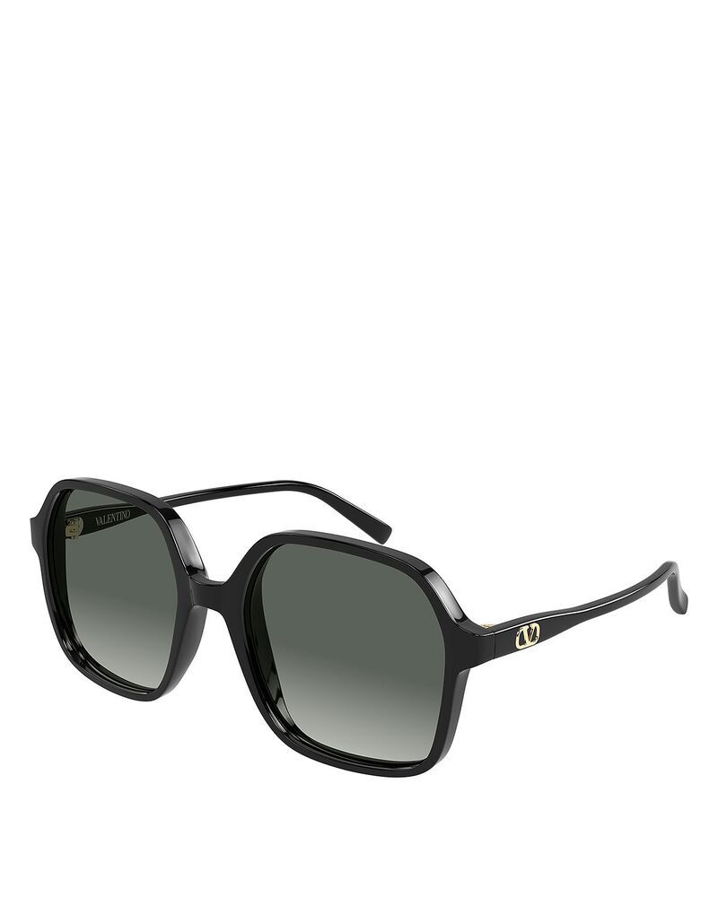 ヴァレンティノ レディース アクセサリー サングラス・アイウェア Valentino Garavani Valentino Geometric Sunglasses 56mm Black ブラック
