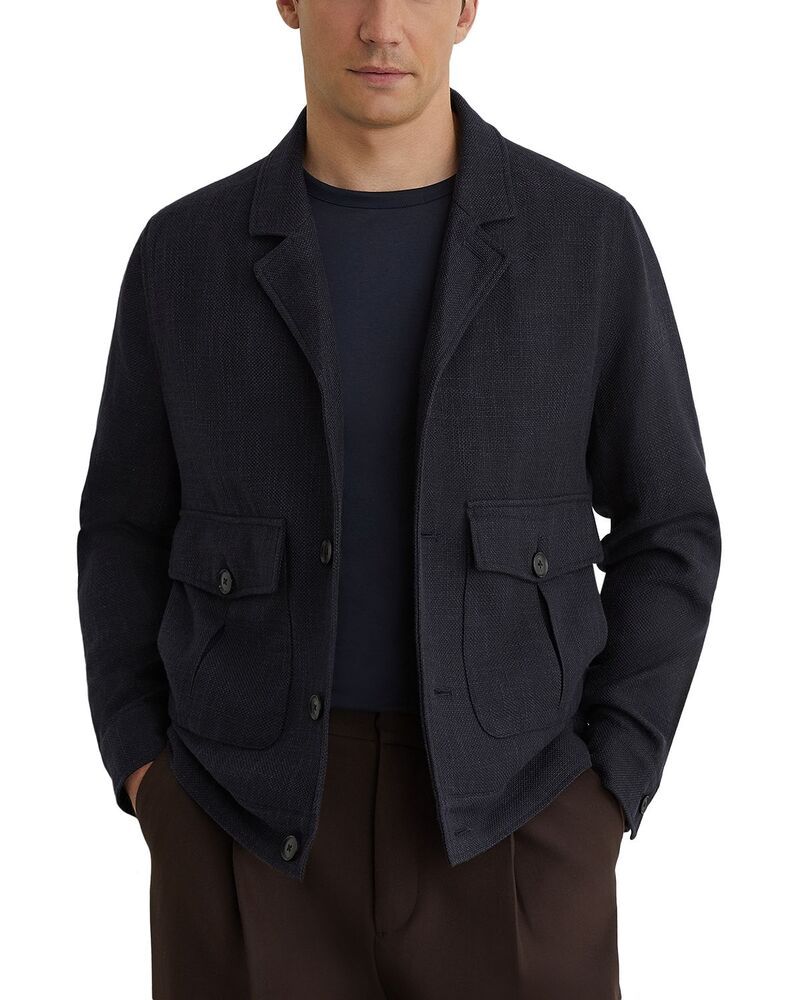 レイス メンズ アウター ジャケット・ブルゾン REISS Gandine Jacket Navy ネイビー 64,790円