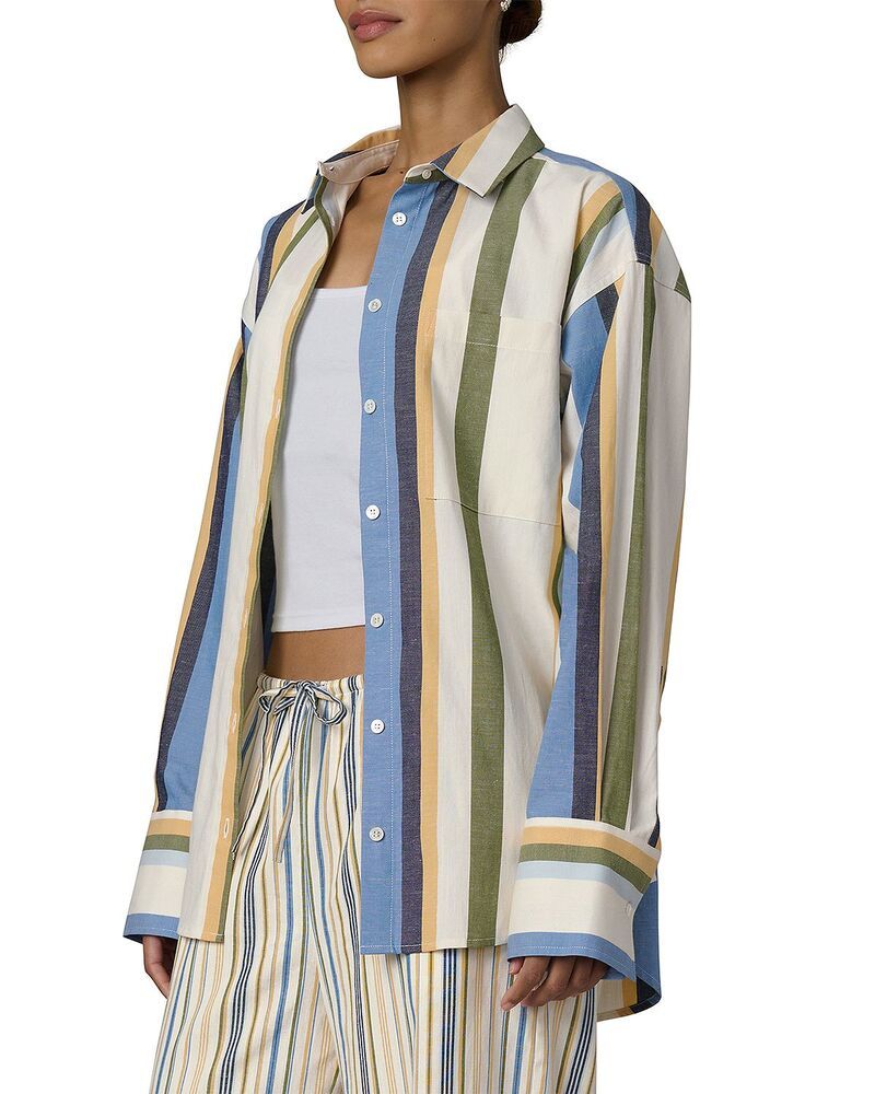 ジョーズジーンズ レディース トップス シャツ ボタンダウン Joes Jeans The Button Down Shirt Azure Variegated
