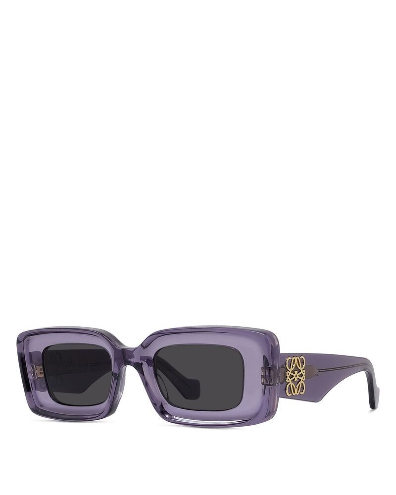 ロエベ レディース アクセサリー サングラス・アイウェア Loewe Slim Geometric Sunglasses 50mm VioletGrey グレー