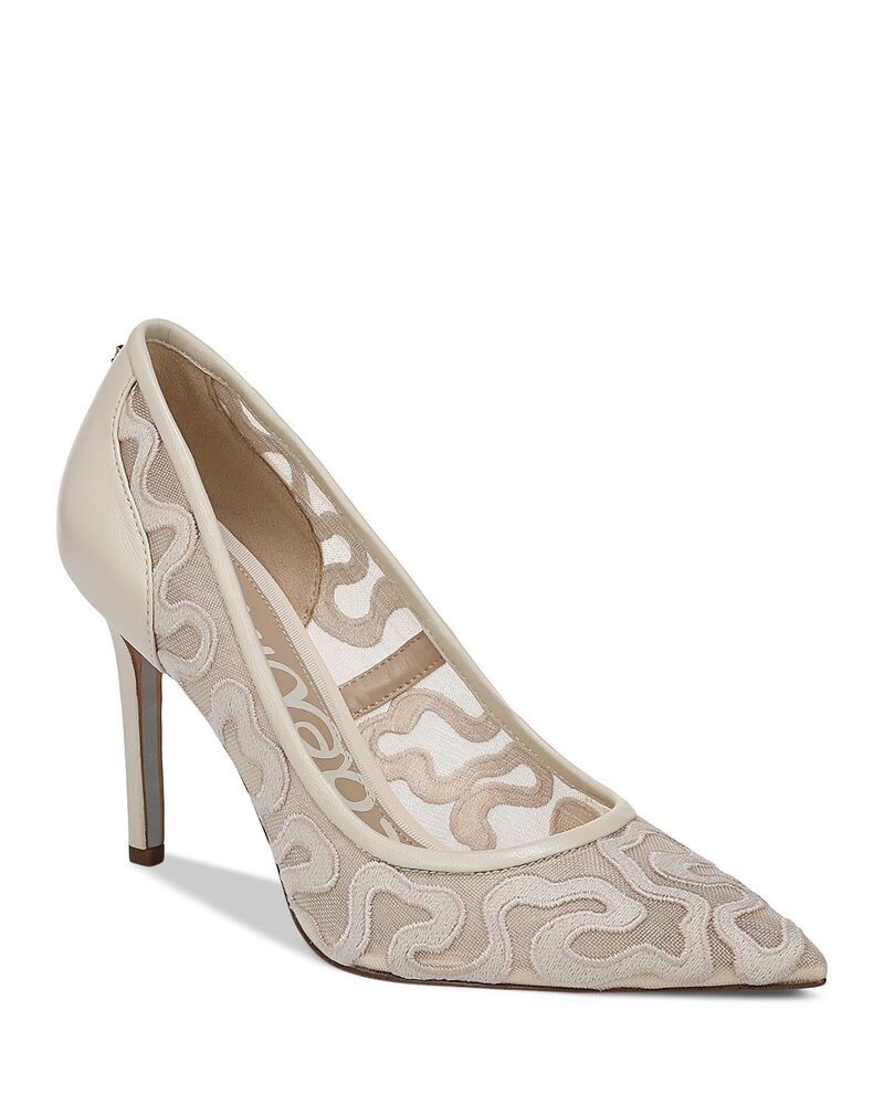 サムエデルマン レディース シューズ パンプス メッシュ Sam Edelman Womens Hazel Mesh 4 Pointed Pumps Modern Ivory アイボリー