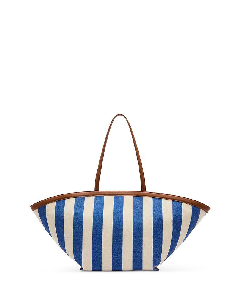 リフォーメーション レディース バッグ Reformation Lucia Large Striped Canvas Tote Blue ブルー
