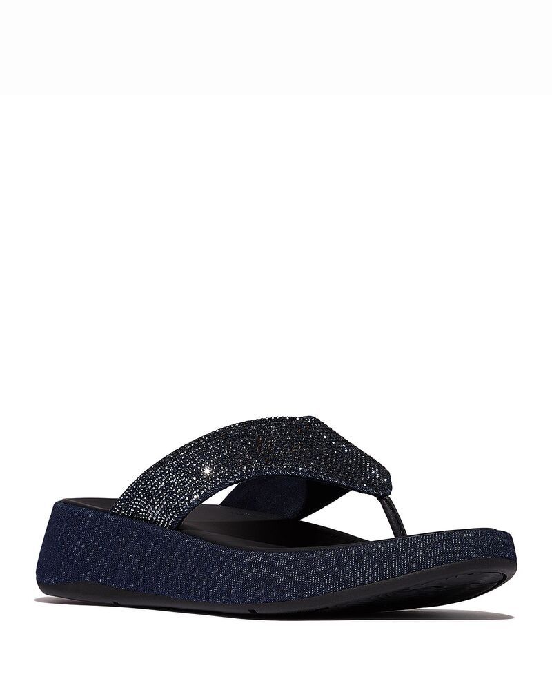 フィットフロップ レディース シューズ サンダル FitFlop Womens FMode Thong Wedge Sandals Dark Denim デニム