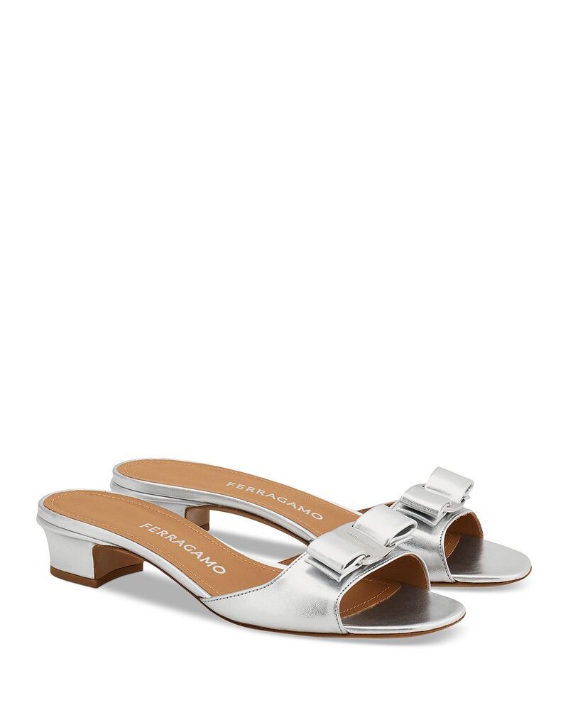 フェラガモ レディース シューズ サンダル FERRAGAMO Womens Vanilla Slide Sandalsilver シルバー