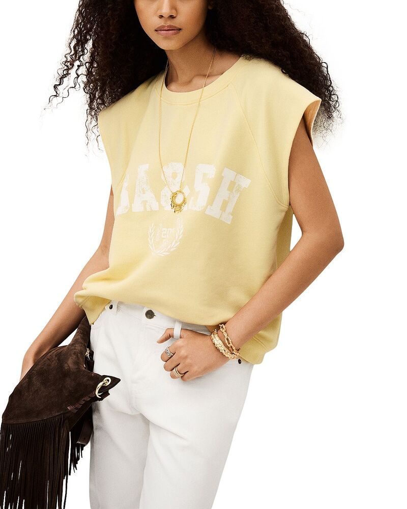 バッシュ レディース アウター パーカー・スウェット シャツ bash Beata Sweatshirt Yellow イエロー