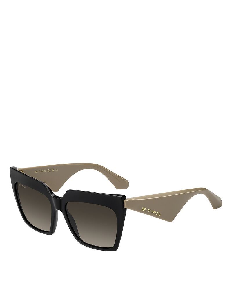 エトロ レディース アクセサリー サングラス・アイウェア Etro Rectangular Sunglasses 58mm Black ブラック