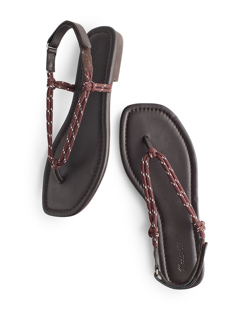 メイドウェル レディース シューズ サンダル Madewell Womens Aliyah Paracord Sandals Dark Carob