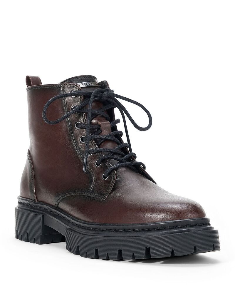 スタウド レディース シューズ ブーツ・レインブーツ STAUD Womens Henry Combat Boots Espresso