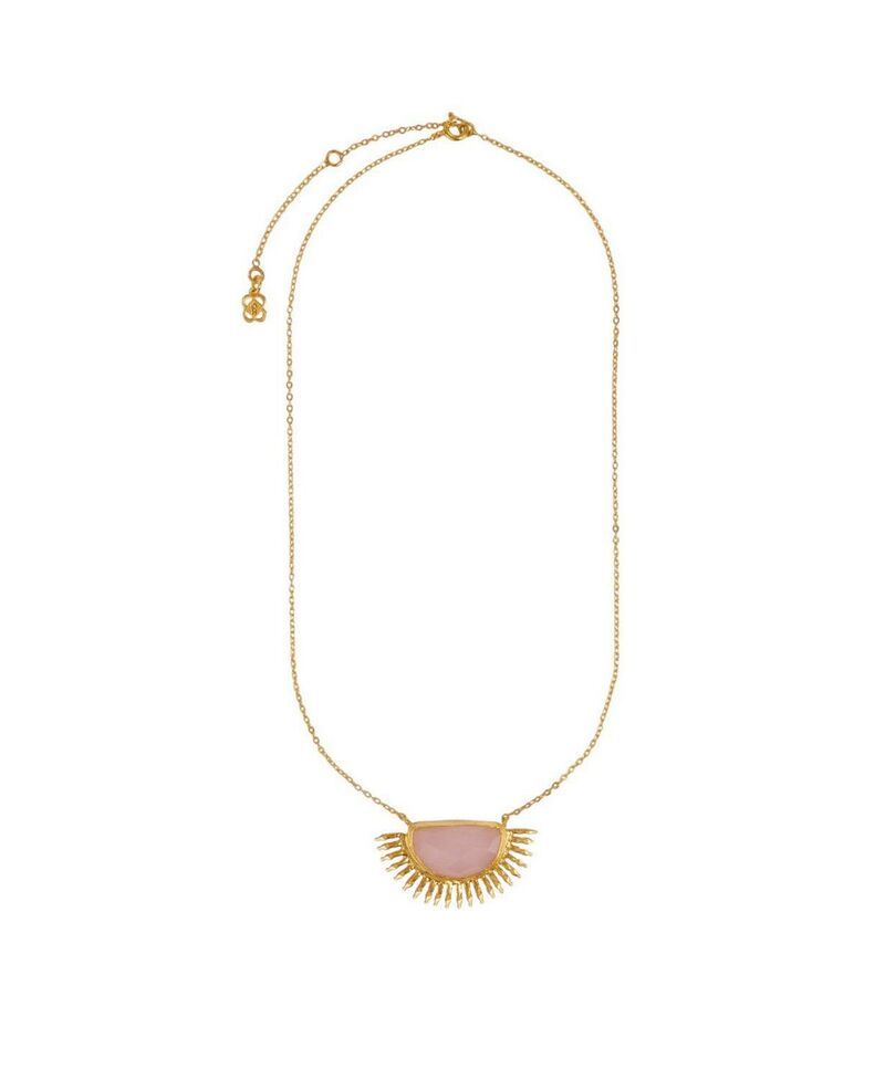 オットマンハンズ レディース アクセサリー ネックレス・チョーカー・ペンダントトップ レース Ottoman Hands Womensunrise Rose Quartz Pendant Necklace Gold ゴールド
