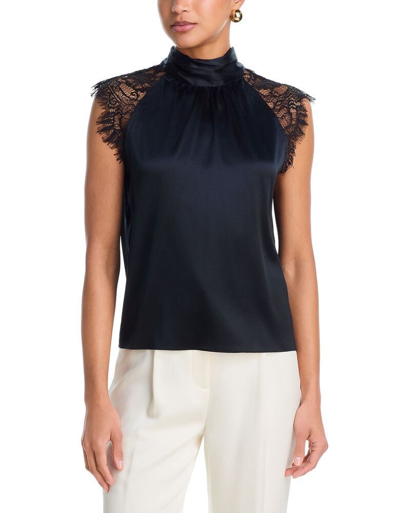 ジェネレーションラブ レディース トップス シャツ レーストリム ブラウス レース Generation Love Rachelace Trim Blouse Black ブラック