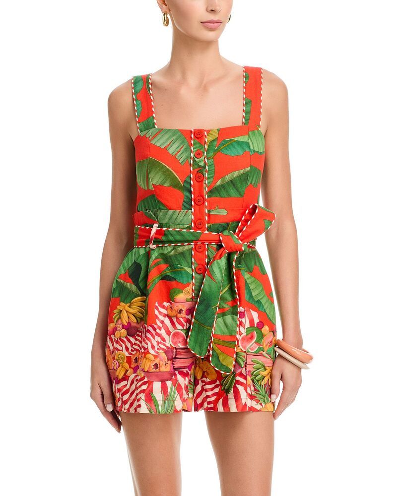 ファーム レディース トップス ジャンプスーツ ロンパース FARM Rio Fruitrolley Romper Fruitrolly Red レッド