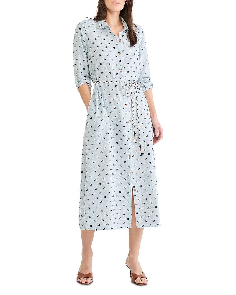 ニックプラスゾーイ レディース トップス シャツ NICZOE Clippedot Liana Shirt Dress Blue Indigo インディゴ