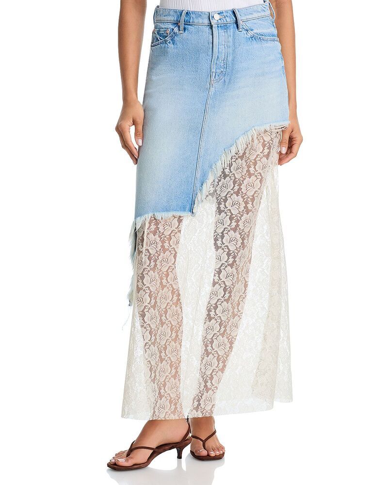 マザー レディース ボトムスカート マキシ MOTHER The Peekaboo Maxi Skirt Head Rush