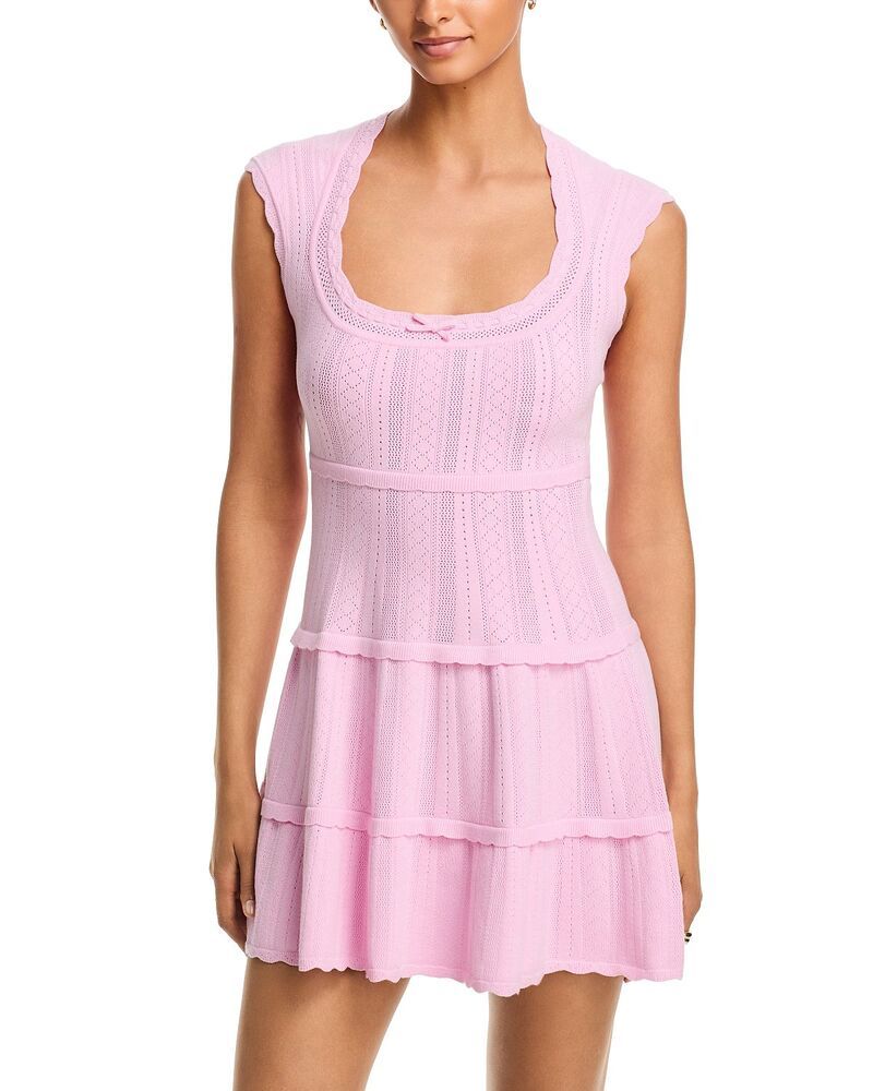 ラブスハックファンシー レディース トップス ワンピース LoveShackFancy Laighton Dress Candy Floss Pink ピンク