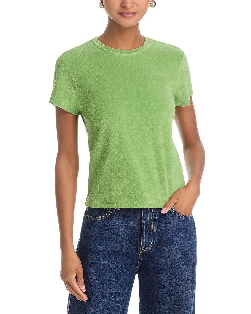 フレーム レディース トップス Tシャツ パイル FRAME The Terry Baby Tee Peridot