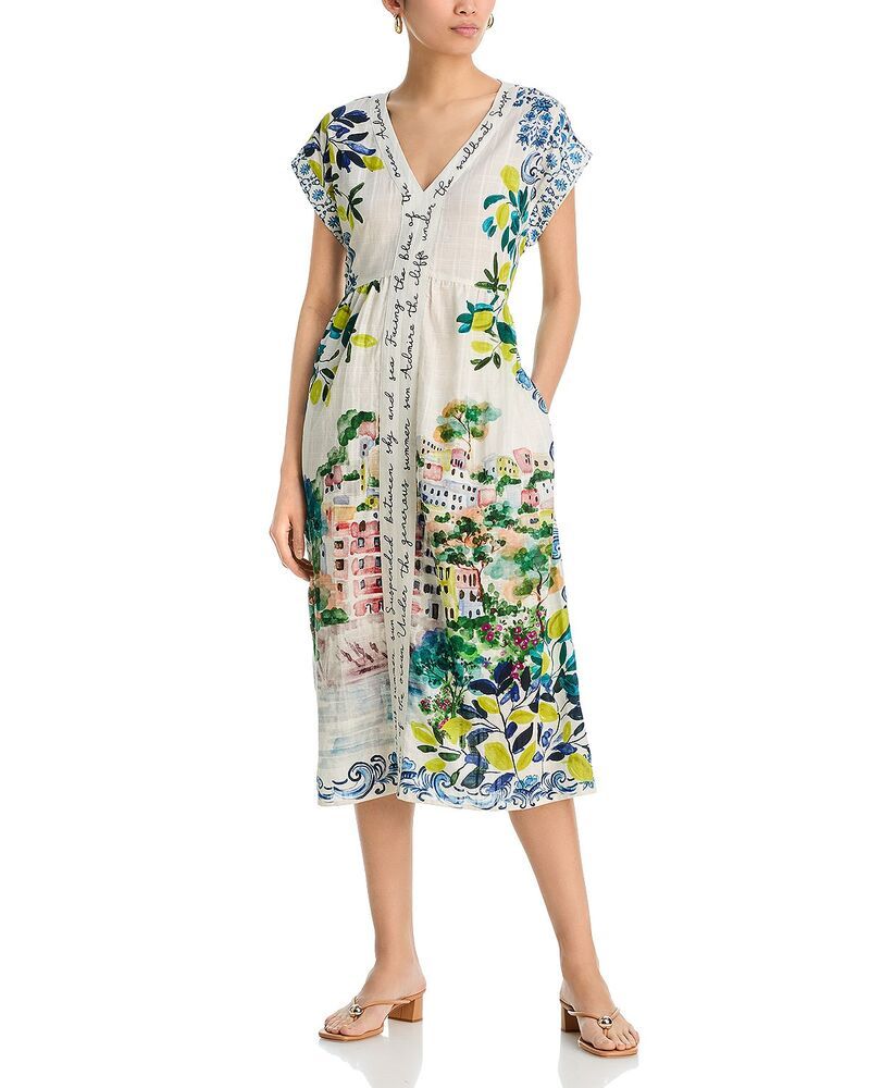 ジョニーワズ レディース トップス ワンピース Vネック Johnny Was V Neck Dolman Effortless Dress Ondora
