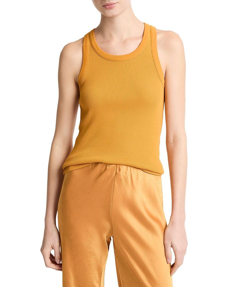 ヴィンス レディース トップス タンクトップ リブ Vince Ribbed Scoop Neck Tank Clementine 28,350円