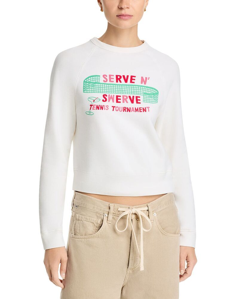 マザー レディース アウター パーカー・スウェット シャツ MOTHER The Itty Concert Sweatshirt Serve N Swerve 33,670円