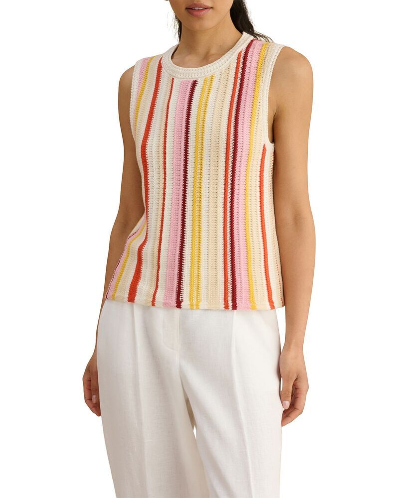 ホッブスロンドン レディース トップス タンクトップ ニット HOBBS LONDON Zadie Knitank Ivory Multi アイボリー