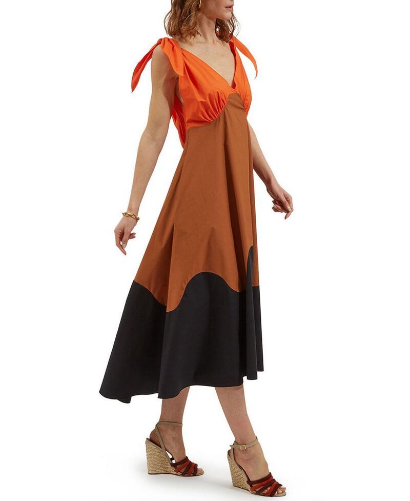ラ・ダブル・ジェイ レディース トップス ワンピース La DoubleJ High Tide Dress Color Block Corallo Coral コーラル 159,900円