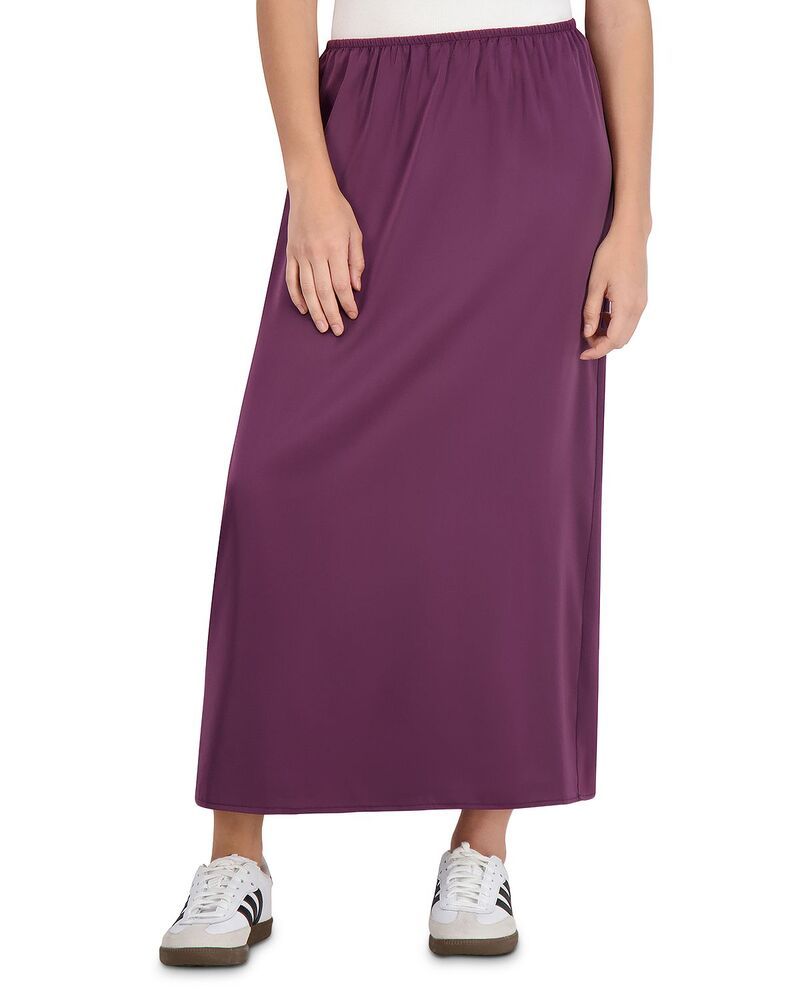 ポイント レディース ボトムスカート サテン マキシ Point Satin Maxi Skirt Plum プラム