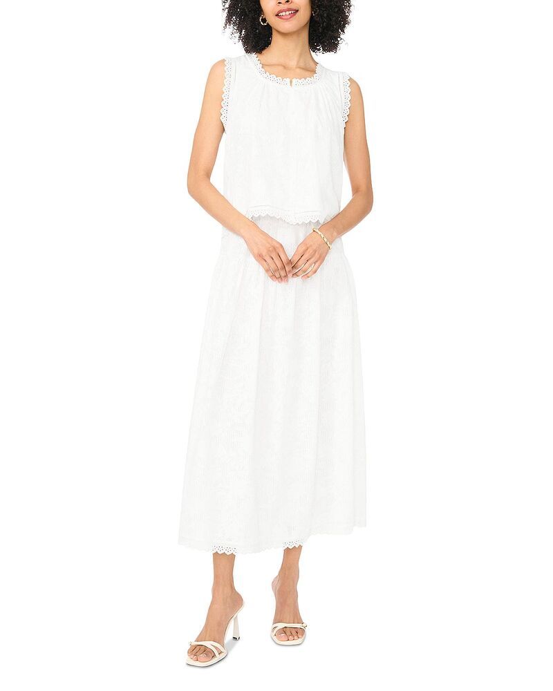 ヴィンスカムート レディース ボトムスカート VINCE CAMUTO Long Full Skirt Ultra White ホワイト