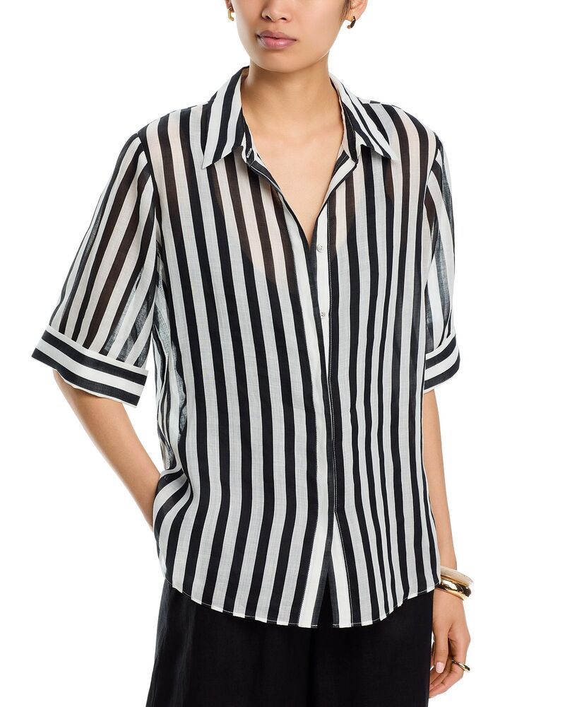コビーハルペリン レディース トップス シャツ ブラウス Kobi Halperin Jolie Blouse BlackWhite ホワイト
