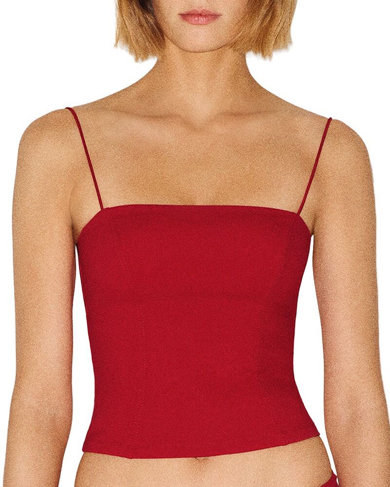リフォーメーション レディース 水着 トップのみ Reformation Elise Tankini Top Lipstick