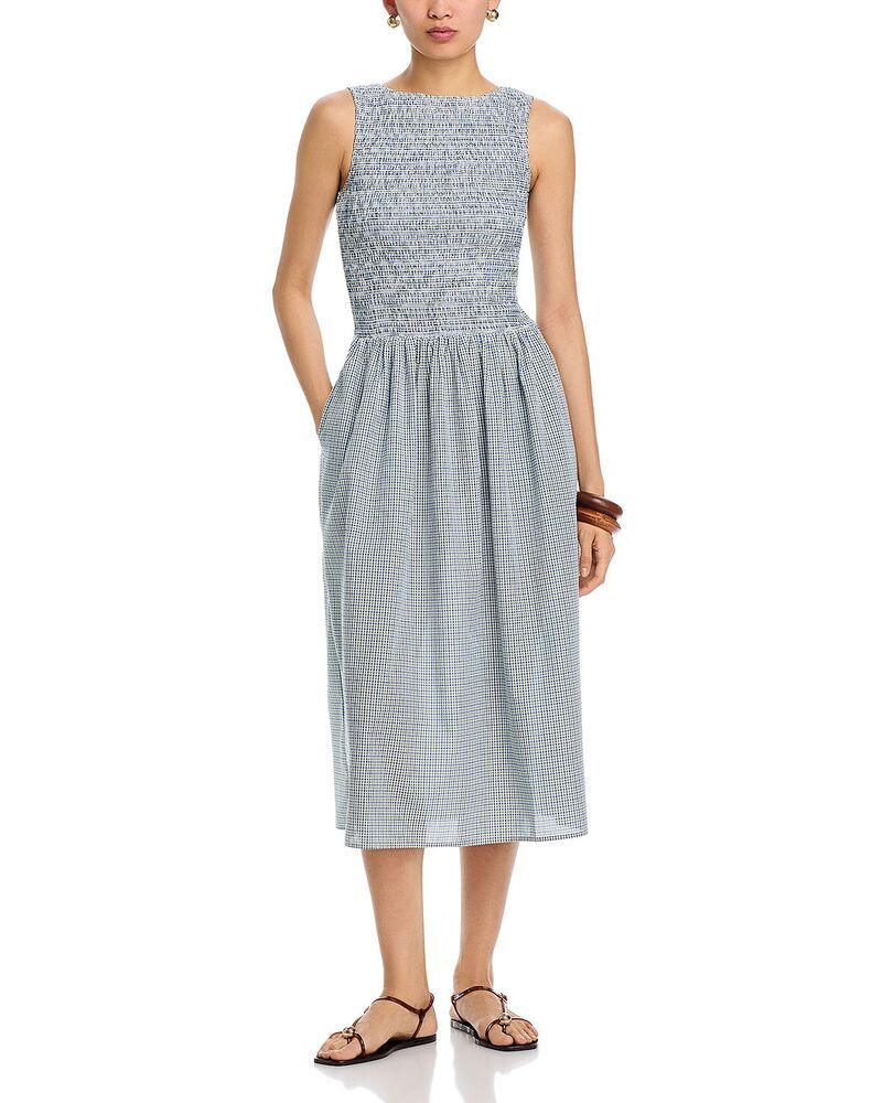 ワイフ レディース トップス ワンピース ミディ WAYF Carmella Midi Dress Navy ネイビー