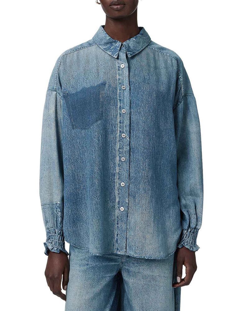 オールセインツ レディース トップス シャツ ALLSAINTS Charli Shirt Illusion Indigo インディゴ