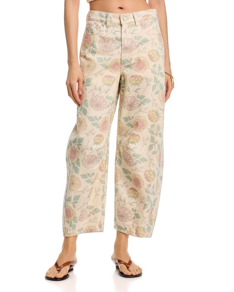 ブランクニューヨーク レディース ボトムス デニムパンツ プリント ジーンズ BLANKNYC Printed High Rise Barreleg Jeans in Flower Crown Flower Crown