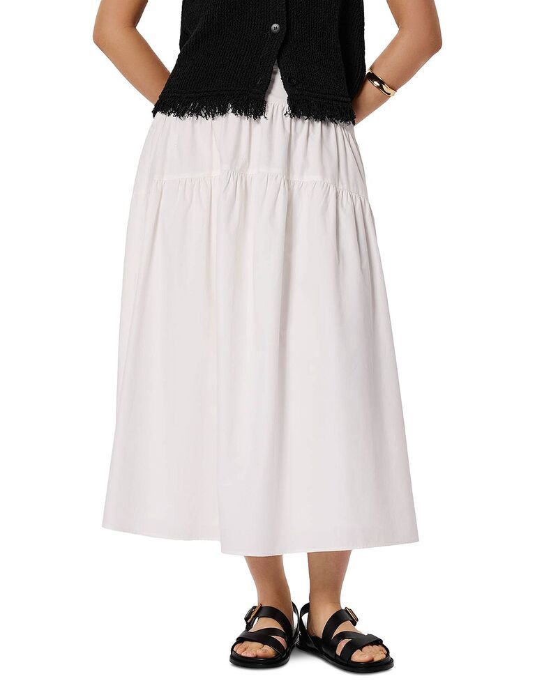 ホイッスルズ レディース ボトムスカート ティアード Whistles Tiered Hem Skirt White ホワイト