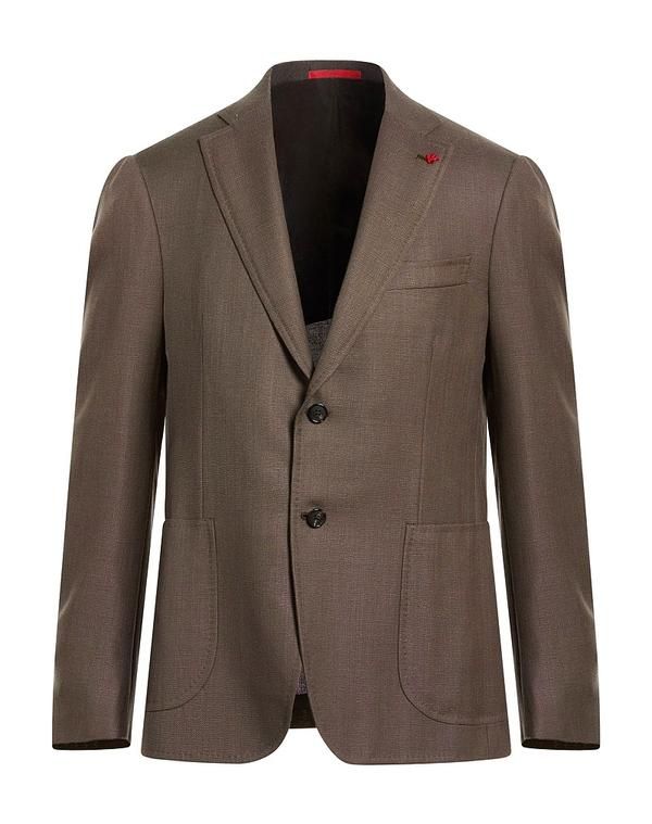 イザイア メンズ アウター ジャケット・ブルゾン ISAIA Khaki カーキ