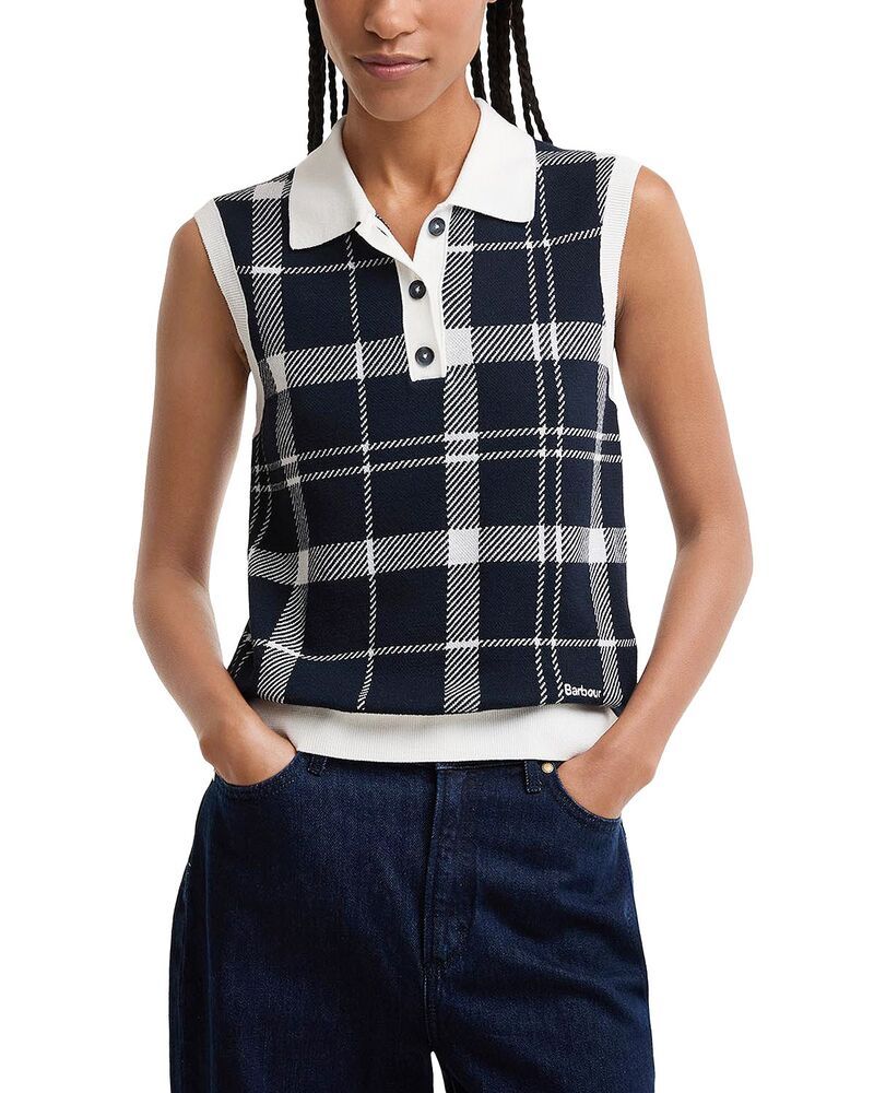 バブアー レディース アウター ニット・セーター ノースリーブ Barbour Allerdale Sleevelessweater Multi Check マルチカラー