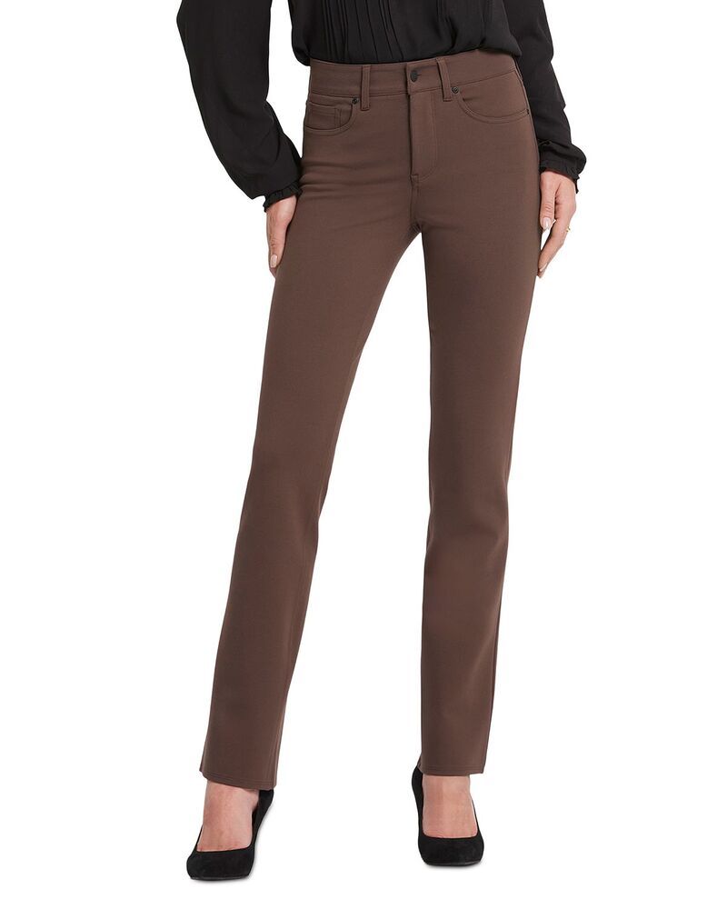 エヌワイディージェイ レディース ボトムス カジュアルパンツ NYDJ Marilyn Straight Ponte Pants Coffee Bean コーヒー