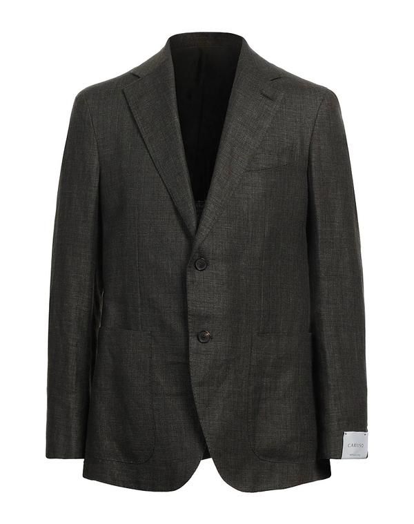 カルーゾ メンズ アウター ジャケット・ブルゾン テーラードジャケット CARUSO Dark Green グリーン