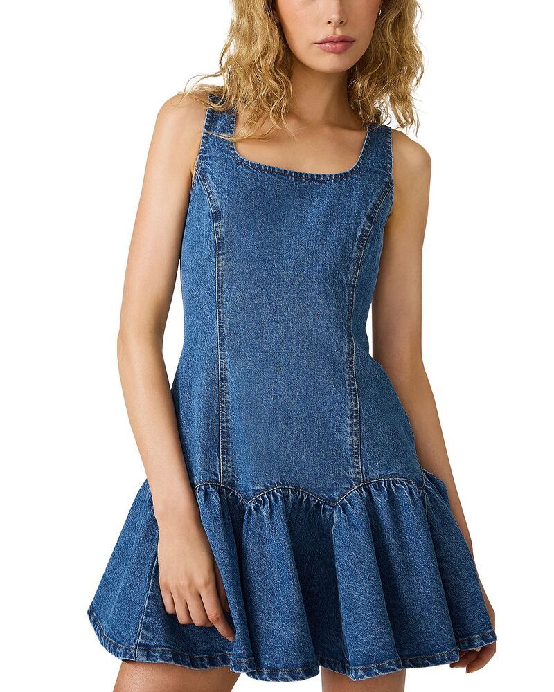 スティーブ マデン レディース トップス ワンピース デニム STEVE MADDEN Igga Denim Dress Imperial Blue ブルー