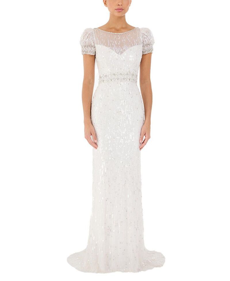 ジェニー・パッカム レディース トップス ワンピースパンコール Jenny Packham Sungem SequinEmbellishedress Ivory アイボリー 543,520円