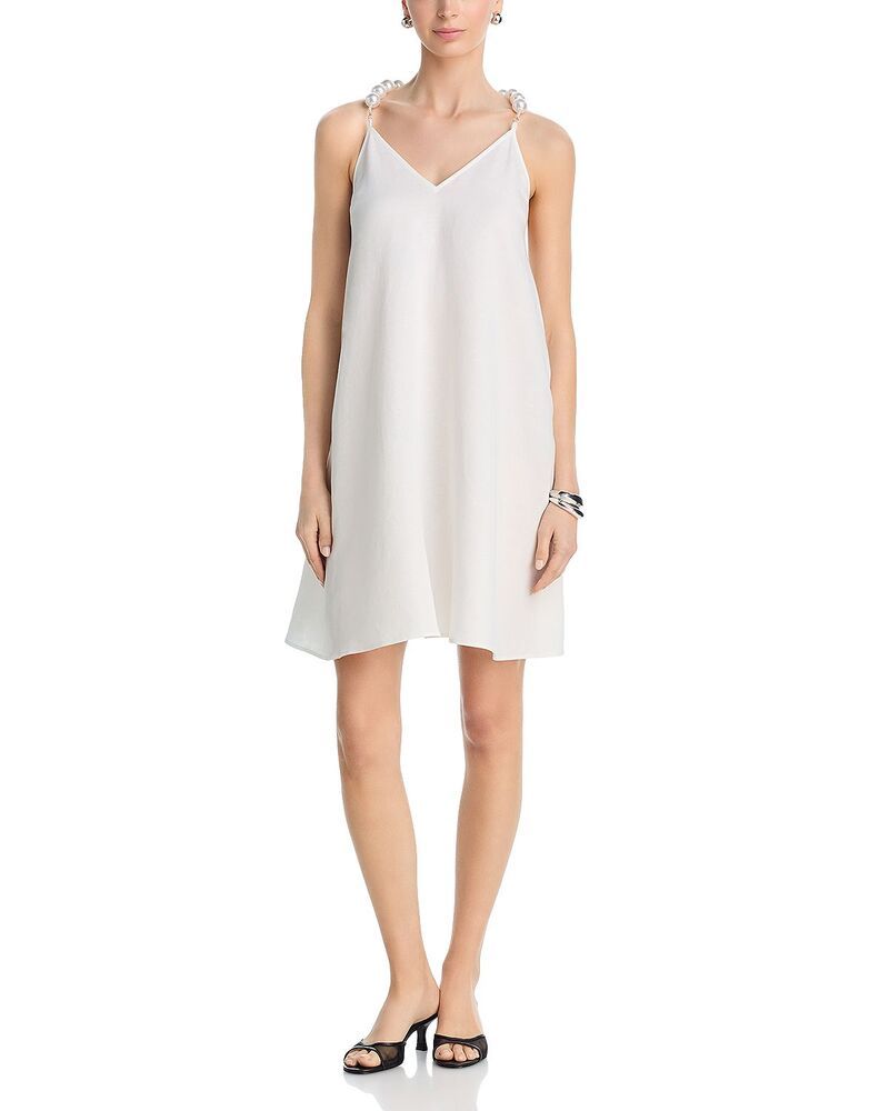 ラジャンス レディース トップス ワンピース LAGENCE Amora Pearl Strap Dress Ivory アイボリー