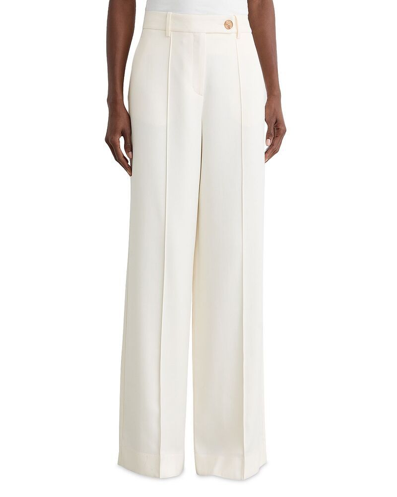 レイス レディース ボトムス カジュアルパンツ ワイドレッグ REISS Wide Leg Trousers Cream クリーム