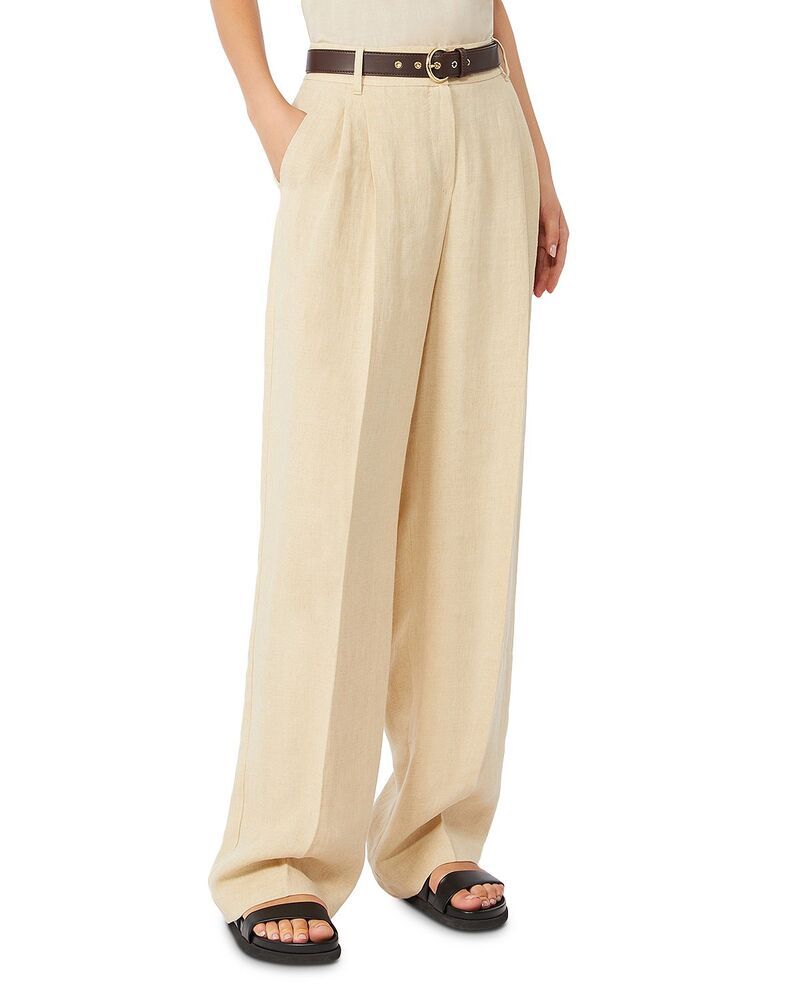 マックスマーラ レディース ボトムス カジュアルパンツ ワイドレッグ Max Mara Studio Mstsumero Belted Wide Leg Pants Colonial 104,940円