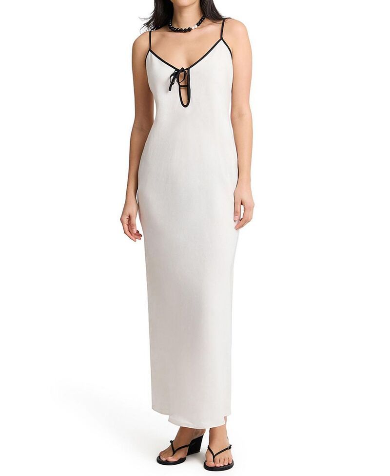 オニア レディース トップス ワンピース Onia Soleil Slip Dress EgretBlack ブラック