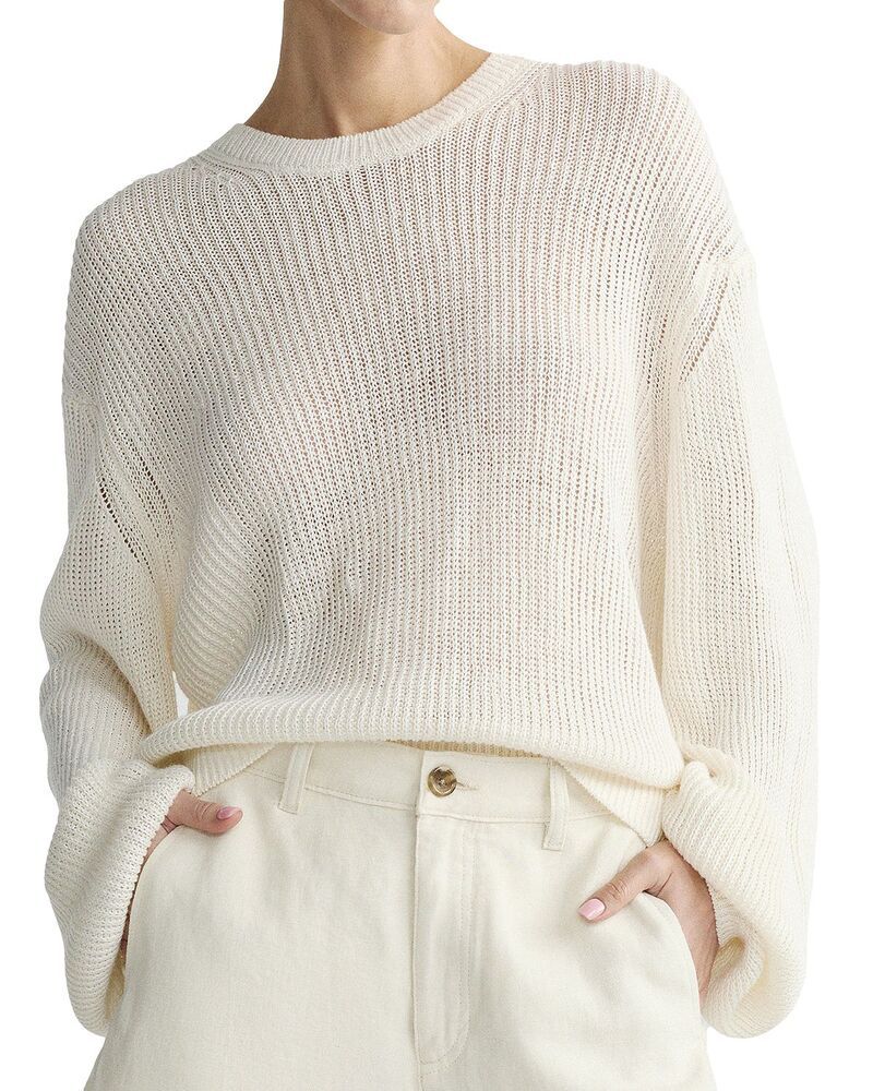 ディーエル 1961 レディース アウター ニット・セーター リネン DL1961 June Pullover Linen Sweater White ホワイト
