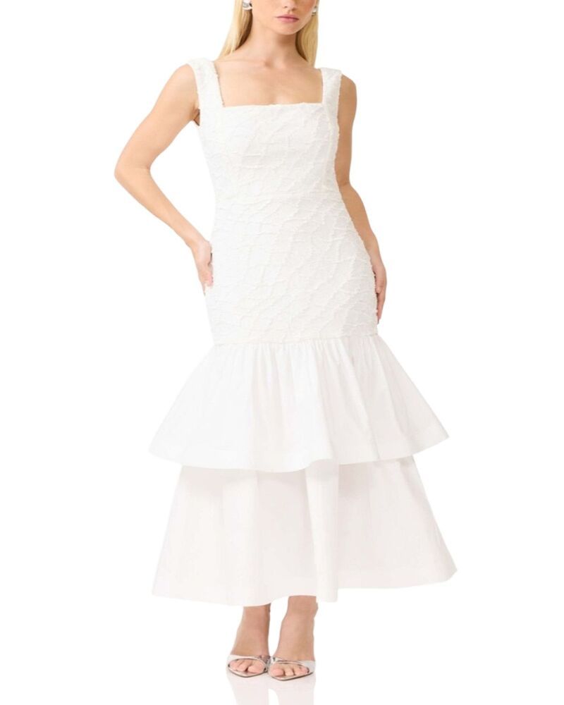 エリアット レディース トップス ワンピース ティアード Elliatt Alexandra Tiered Gown White ホワイト 39,520円