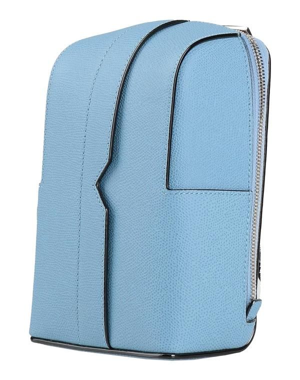 ヴァレクストラ メンズ バッグ バックパック・リュックサック VALEXTRA Sky Blue ブルー